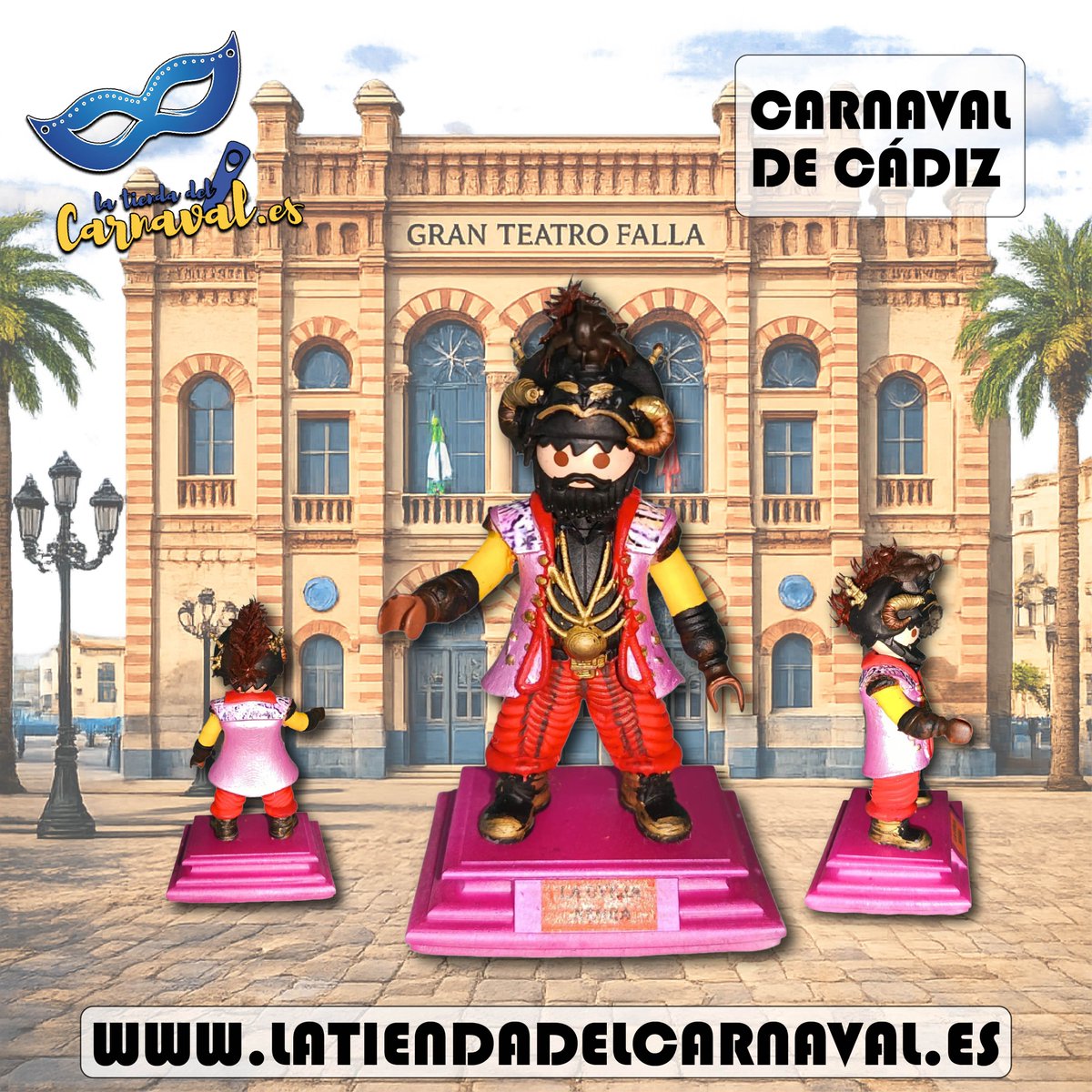CarnavalCadizTV's tweet image. 🎭✨ ¡Nuevas figuras Playmobil del Carnaval de Cádiz para tu colección!

Figuras únicas, pintadas a mano y elaboradas con piezas de Playmobil y resina de alta calidad.📏 Con 11 cm de altura

🌐latiendadelcarnaval.es/categoria/play…
📍 Calle Rosa 17

#latiendadelcarnaval #cadiz #carnavaldecadiz
