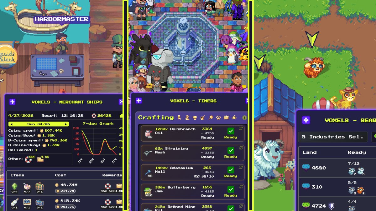 Voxels · The Pixels Extension tweet media