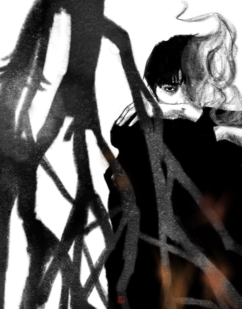 2tieramisu's tweet image. smoke 🌫️ 

#박건욱 #PARKGUNWOOK #ZB1fanart