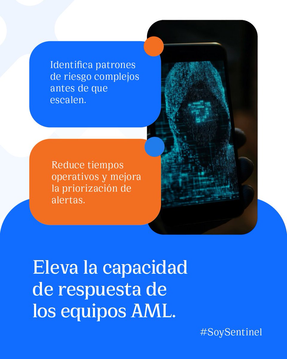 Soy_sentinel's tweet image. El mayor mito de la IA en finanzas: que reemplaza al humano.

La realidad: lo potencia.

Menos falsos positivos, detección en tiempo real y mejor respuesta al fraude 👇
soysentinel.com/ia-prevencion-…

#AML #InteligenciaArtificial