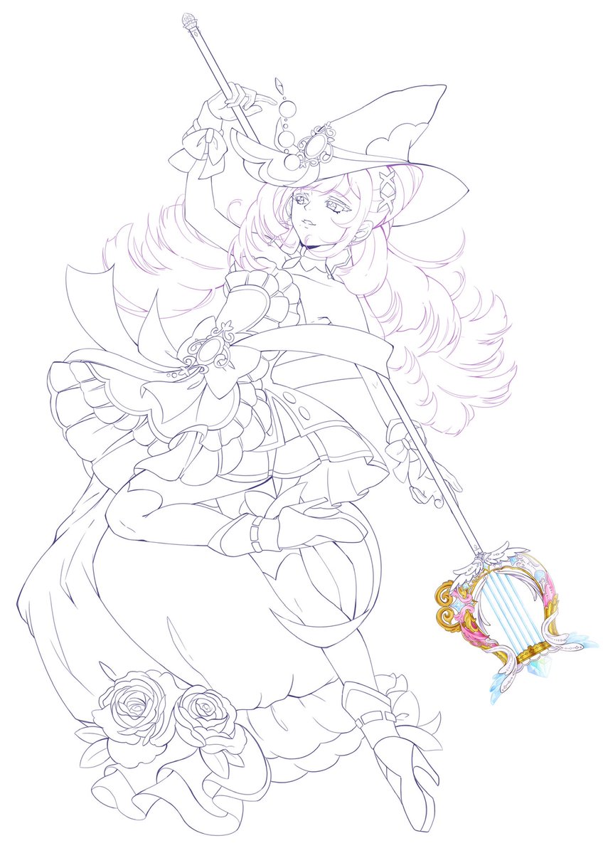 CureIce42's tweet image. 💜 I admit I'm quite proud, so I wanted to showcase the Cure Mystery line 😇💜

#prettycure #purple #drawingline