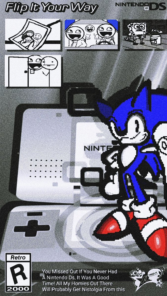 PlushieDoBeGoof's tweet image. Flip it #Flipnote #sonicthehedhehog #nintendods #frutigeraero #y2k #oldinternet