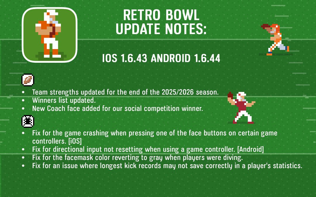 Retro Bowl tweet media