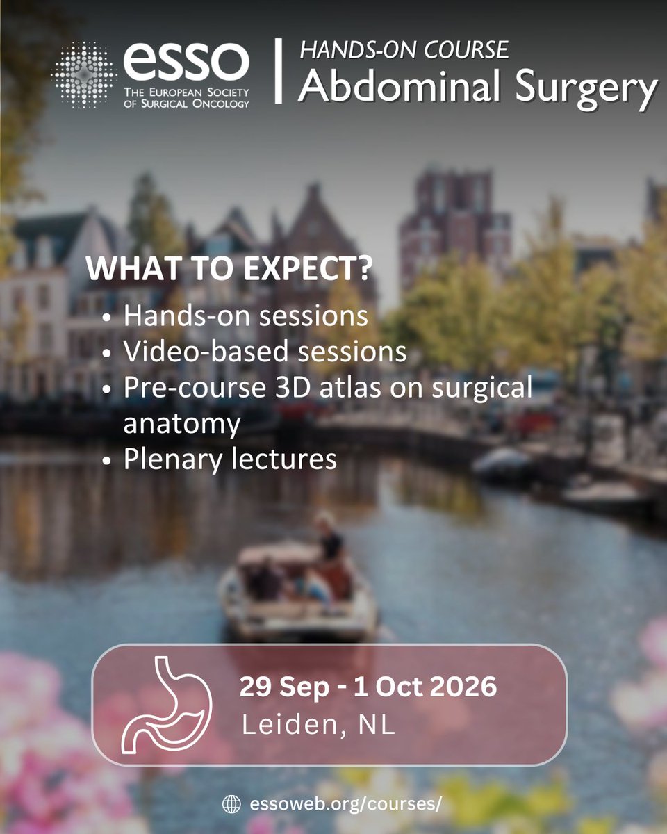 European Society of Surgical Oncology (ESSO) tweet media