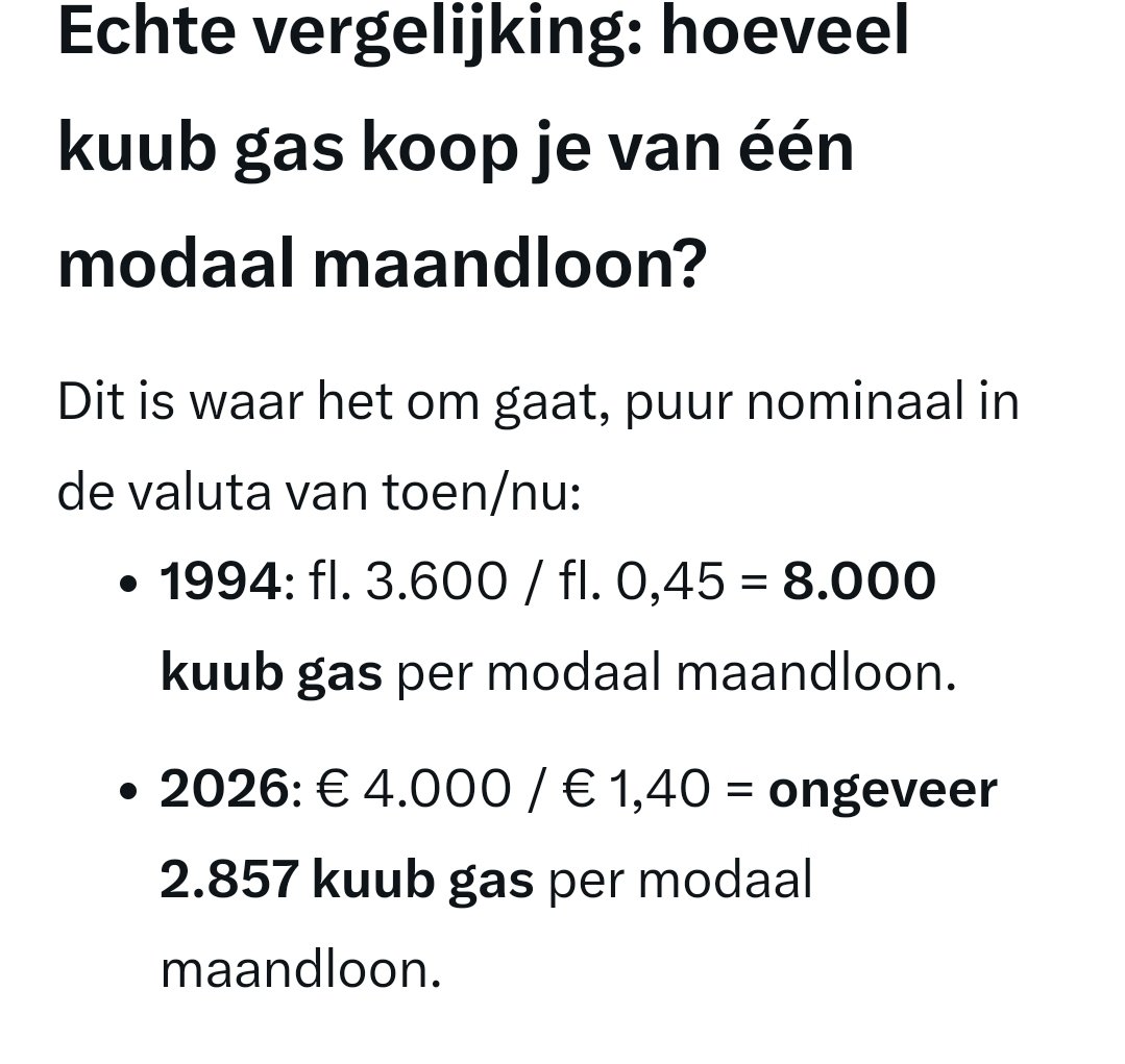 Onderstaand voorbeeld is gebaseerd op de gasprijs  maar doe hetzelfde met levensmiddelen, brandstof, huur, enz: Je ziet hetzelfde patroon terugkeren: Werken loont niet meer.