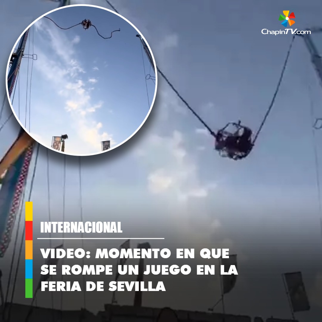 chapintv_'s tweet image. Falla mecánica en atracción de #feria deja dos #heridos en Sevilla 😨➡ bit.ly/4mRtXS5
