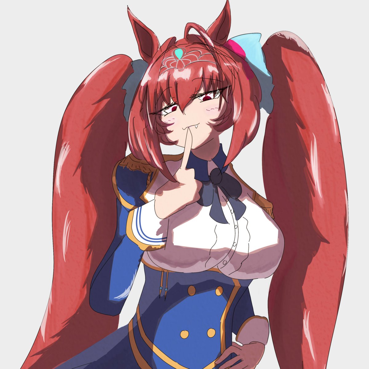 #ダイワスカーレット
#ウマ娘
ダイワスカーレット！がんばって描いたよ！