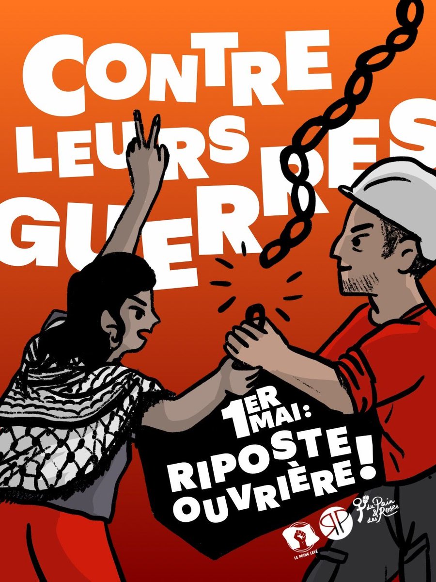 RevPermanente's tweet photo. 🔴 Ce 1er mai : contre leurs guerres, riposte ouvrière ! 

Pour la défaite des Etats-Unis et d'Israël et contre la militarisation, manifeste avec les cortèges Révolution Permanente, Le Poing Levé et Du Pain et des Roses partout en France ! https://t.co/wbsEsaQcHG