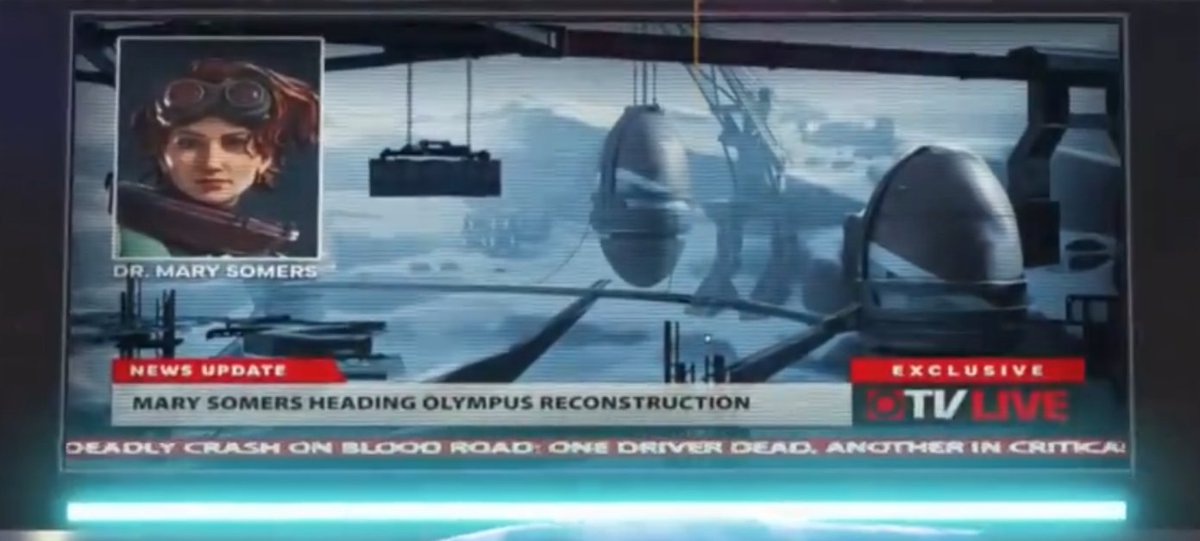 voidwrth's tweet image. Theory time!
Based on literally nothing except her hair-do, propensity for fiery destruction and poor ol' Fusey lying there, could the new legend be from Salvo!?👀

A prev teaser posted by Apex showed a motorcycle, was she involved in that crash on Blood Road maybe!? #ApexLegends
