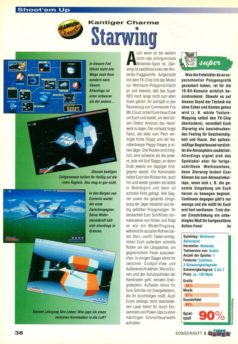 AndrossSF0's tweet image. Starwing (Star Fox) for Snes in Video Games Sonderheft 3.

#starfox #snes #supernintendo #Nintendo