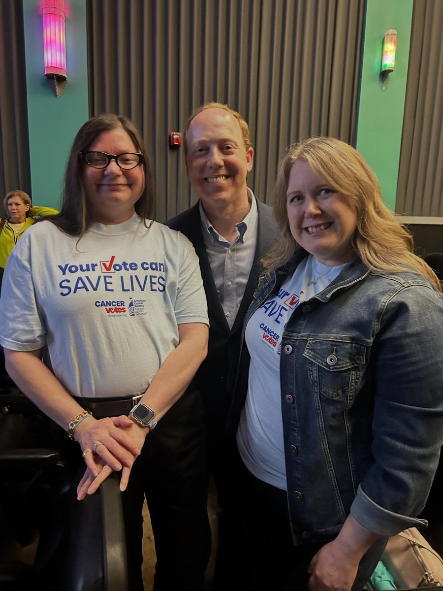 KansasACSCAN's tweet photo. Thank you to our @ACSCAN #CancerVotes ambassadors for attending the @kansasdems gubernatorial candidate forum with @ethancorson &amp; @cindy4kansas! We’re working to educate candidates &amp; the public about the role elected officials play in reducing the cancer burden for everyone. https://t.co/GuMtEtPBR3