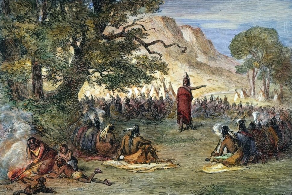 groovyhistory's tweet image. April 27, 1763 - Pontiac's War: Ottawa war chief Pontiac convened a general war council on the banks of the Ecorse River near Detroit in order to finalize war plans that envisaged a wholesale assault on British forts along the frontier... ebsco.com/research-start… #todayinhistory