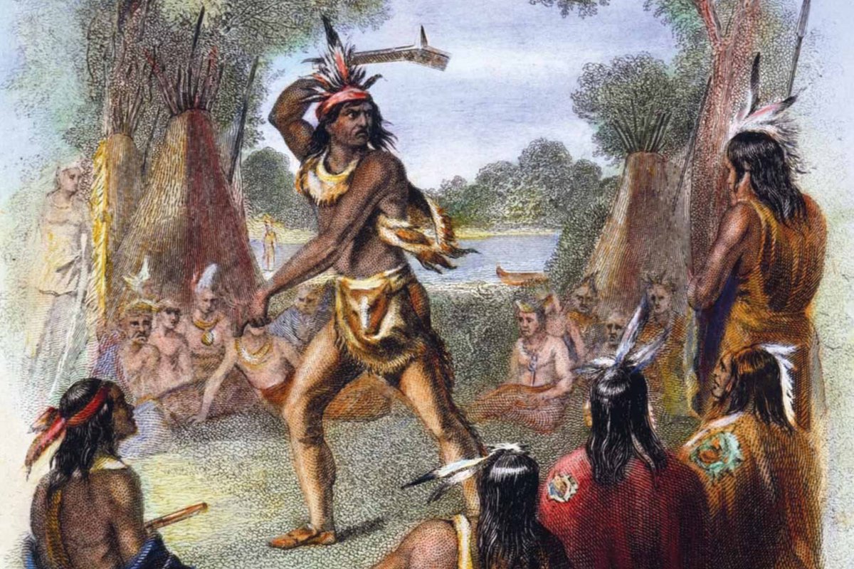 groovyhistory's tweet image. April 27, 1763 - Pontiac's War: Ottawa war chief Pontiac convened a general war council on the banks of the Ecorse River near Detroit in order to finalize war plans that envisaged a wholesale assault on British forts along the frontier... ebsco.com/research-start… #todayinhistory