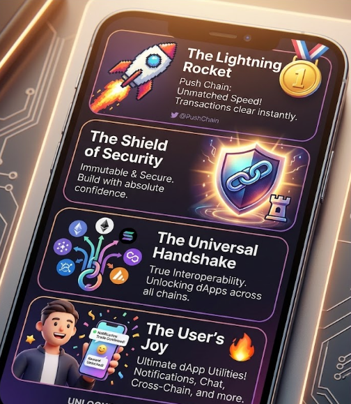 Riston1994's tweet photo. Pushing the boundaries of Web3 with @PushChain! 🚀

From instant notifications to seamless cross-chain interoperability, Push Chain is the ultimate utility layer for the decentralized world. 🌐
Universal Connectivity

#PushChain #Web3 #Blockchain #CryptoCommunity #Testne https://t.co/zbfjbiAqaD