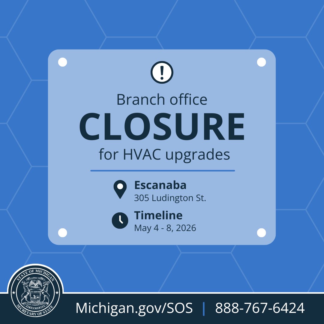 Michigan Department of State tweet media