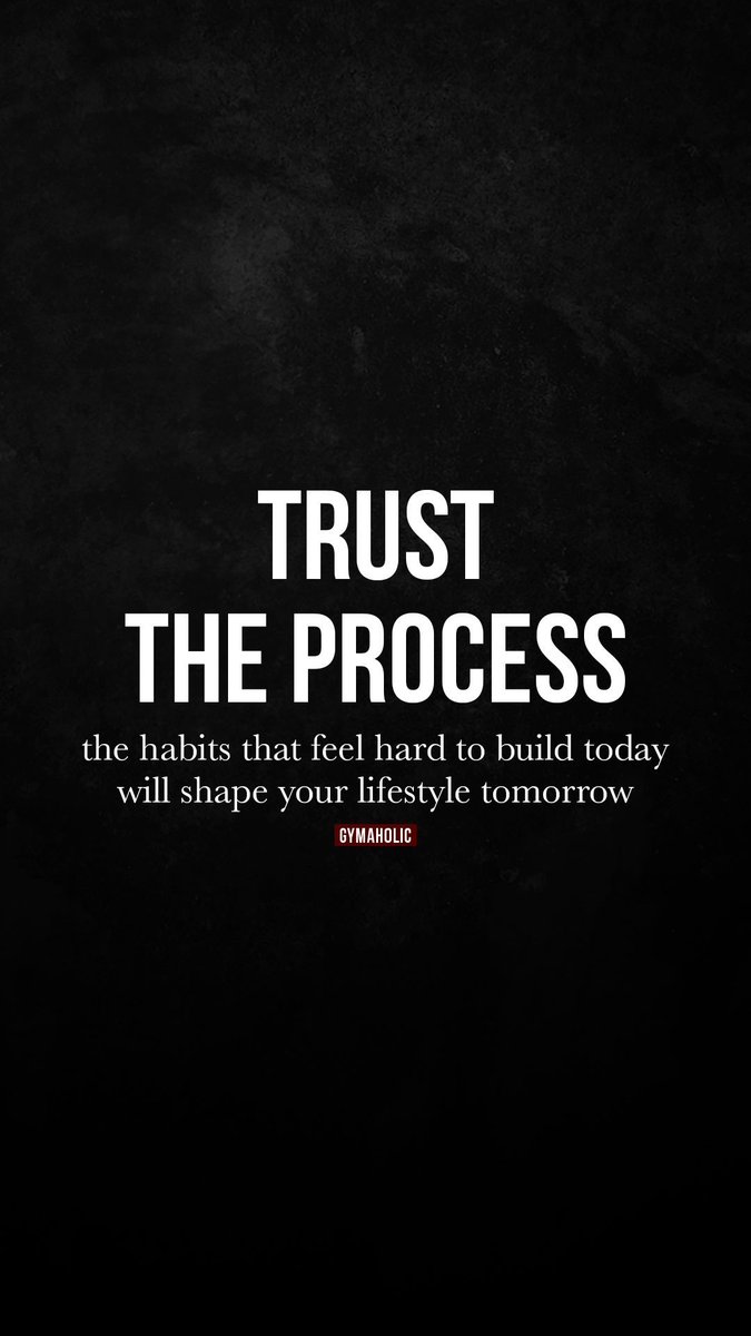 gymaholic's tweet image. Trust the process. The habits that feel hard to build today will shape your lifestyle tomorrow.

Gymaholic App: bit.ly/43NjeQA

#fitness #motivation #workout #quote #gymaholic