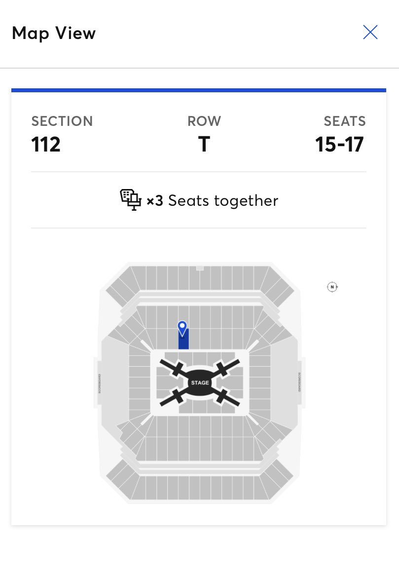 WTS BTS Arirang tour in Tampa (face value)

April 28, section 112, row T, seats 15, 16, 17
Transfer through Ticketmaster, payment through PayPal 

Willing to provide any additional proof of tickets 😊
Reason for selling: I found tickets for April 25th which was my preferred date!