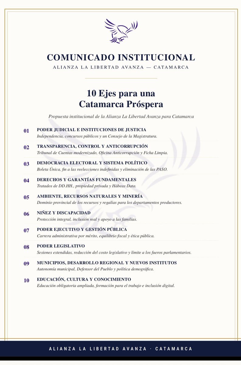 TiagoPuente's tweet photo. Gobernador @RaulJalil_ok ya hicimos pública nuestra posición como Inter - Bloque respecto a la Reforma de la Constitución de la Provincia. Hemos expuesto 10 ejes para que avancemos en un núcleo de coincidencias básicas, el 1ero de Mayo es la oportunidad política y parlamentaria para que comencemos a hablar seriamente.
La Reforma Constitucional no puede seguir siendo usada como moneda de cambio para cumplir caprichos de un Gobierno. Los catamarqueños merecemos un debate serio y a la altura de las circunstancias.