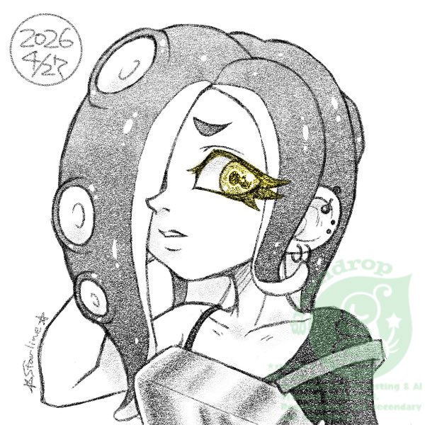GreendropStar's tweet photo. 消毒前のミズタさん🐙🧪
#starlineイラチャレ https://t.co/3M39rsZaIO