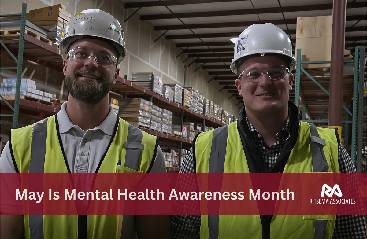 Ritsema_Assc's tweet image. May is Mental Health Awareness Month!

In the world of construction, long hours, tight schedules, and demanding work can take a toll, and mental health matters just as much as physical safety on every jobsite.💚🦺

#ConstructionIndustry #JobSiteSafety #RitsemaAssociates