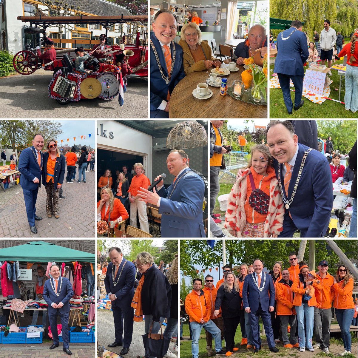 apreinders's tweet photo. Koningsdag was weer volop genieten in onze gemeente!

Vandaag Nigtevecht, Vreeland, Breukelen en Maarssen-Dorp bezocht. Leuk en gezellig! 

Dank aan alle vrijwilligers van de Oranjecomités en -verenigingen. Jullie inzet maakt deze dag ieder jaar weer bijzonder!

#StichtseVecht https://t.co/f4YzCFgTWl