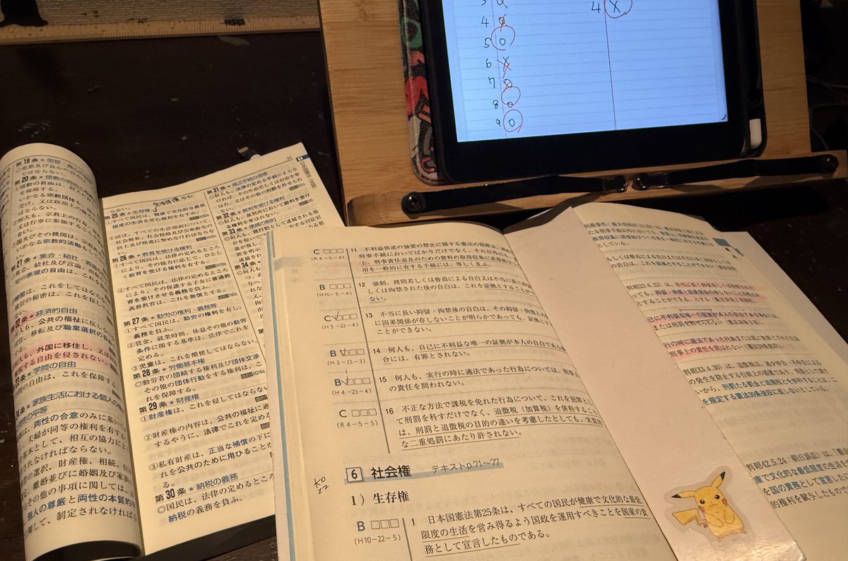 【本日の勉強】
肢別過去問集
・奴隷的拘束・苦役からの自由
・法定手続の保障
・被疑者、被告人の権利
・生存権