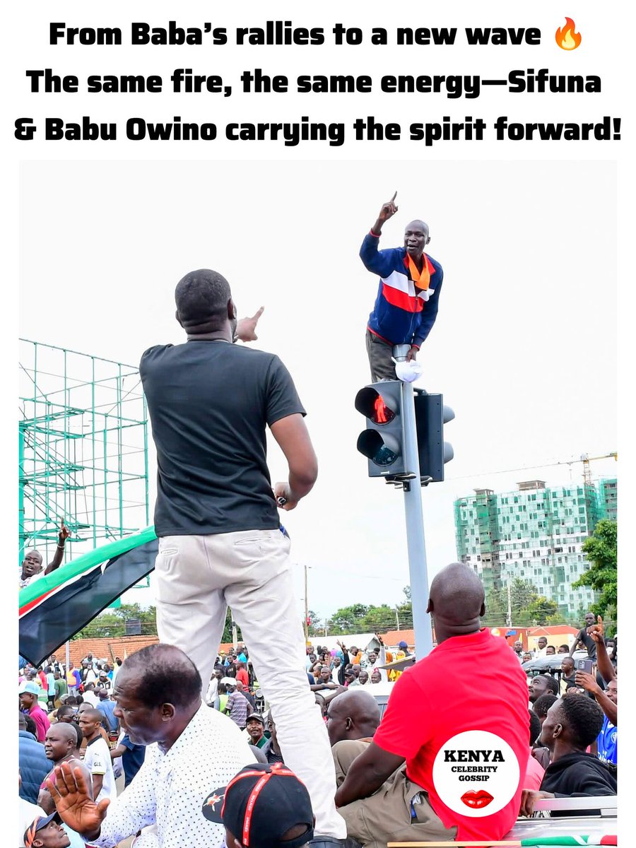 celebsgossipke's tweet photo. From Babaโs rallies to a new wave ๐ฅ
The same fire, the same energyโSifuna & Babu Owino carrying the spirit forward! ๐ช๐ฐ๐ช #Azimio #BabaLives https://t.co/UHeJv7PxyB