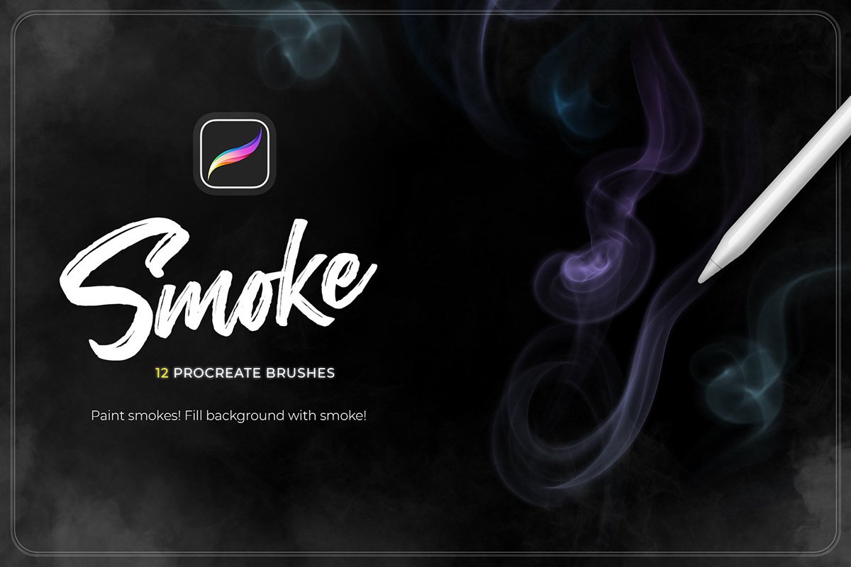 designeour's tweet image. #Realistic #Smoke effect Procreate Brushesb By Sko4 designeour.com/smoke-procreat…