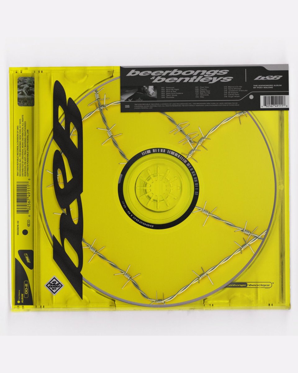 Kurrco's tweet image. 8 years ago today, Post Malone released 'beerbongs &amp;amp; bentleys' 🟨

Fueled by tracks like "rockstar," "Psycho," "Better Now," and "Candy Paint," the project became one of the most commercially successful albums of 2018 and earned a Grammy nomination for Album of the Year.

Which