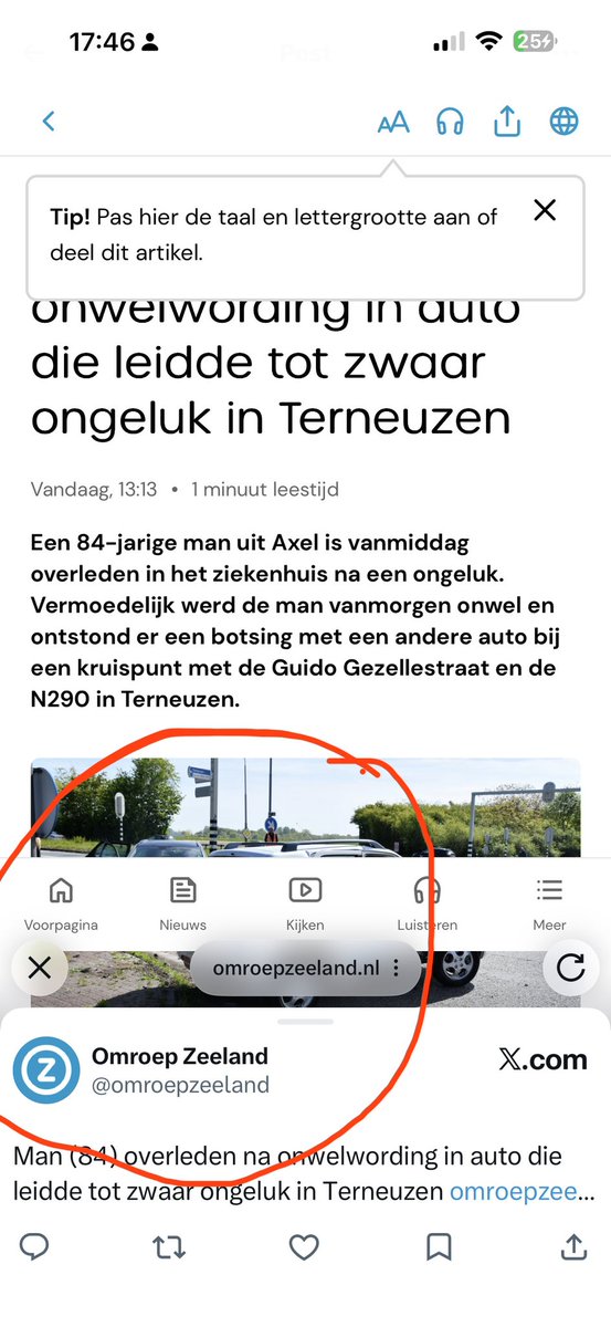 WaltMaas's tweet photo. Who designed this very annoying split screen thing in #X when you click on a link. https://t.co/966iJpUyLf