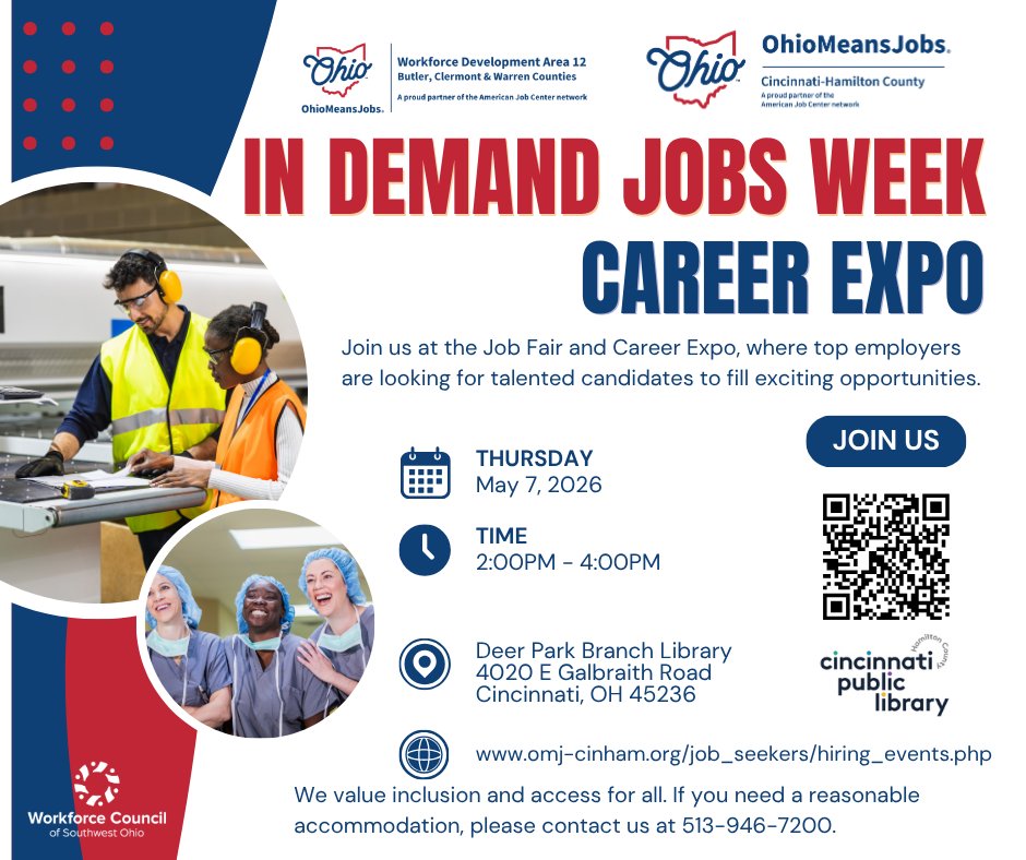 Get ready for the In Demand Jobs Week Career Expo! Connect with some of the top employers in the area and find jobs that are in-demand in Ohio.