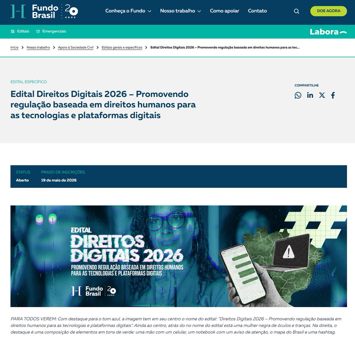 leandroruschel's tweet photo. Organizações globalistas financiam a censura e a perseguição política no Brasil, mascaradas de "promoção de direitos humanos"

Existe uma engrenagem montada para criminalizar a direita brasileira. Ela é financiada do exterior, terceirizada para ONGs locais e legitimada pelas instituições do Estado. E acaba de ganhar mais um capítulo: o Edital Direitos Digitais 2026 do Fundo Brasil de Direitos Humanos.

São R$ 2 milhões para 20 organizações brasileiras, com inscrições até 19 de maio de 2026, divididos entre "fortalecimento institucional" e "litigância e incidência estratégica" fundobrasil sobre regulação das plataformas digitais.

A pergunta que todo brasileiro deveria fazer é simples: quem decidiu, fora do Brasil, que esses milhões viriam parar aqui? E para fazer o quê?

O dinheiro entra pela porta da frente

O Fundo Brasil é, na sua sustentação financeira, uma operação estrangeira. Foi constituído em 2006 com endowment de US$ 3 milhões da Ford Foundation Gife. Mantém parcerias permanentes com a Open Society Foundations, fundação do bilionário George Soros, e com a Laudes Foundation, controlada pela família Brenninkmeijer (donos da C&A). Em 2022, as três fundações se uniram para aportar US$ 8,5 milhões em um único fundo brasileiro Ford Foundation.

Vale lembrar: relatório da organização feminista MATRIA, divulgado pelo Metrópoles em janeiro deste ano, identificou que o Fundo Brasil recebeu US$ 3,1 milhões da Ford Foundation apenas entre 2017 e 2023 Metrópoles.

O dinheiro circula. Entra nas fundações brasileiras intermediárias e é redistribuído para uma rede capilarizada de ONGs domésticas. Estas, por sua vez, executam o trabalho político local: relatórios, ações judiciais, audiências, denúncias, listas. A "sociedade civil" parece espontânea. Não é. É TERCEIRIZADA.

Como o dinheiro vira perseguição: o caso NetLab

Veja como funciona, na prática.

O NetLab da UFRJ, dirigido pela professora Rose Marie Santini, é um dos principais "centros de pesquisa sobre desinformação" do país. Recebeu, ao longo dos últimos anos, financiamento de Ford Foundation, Open Society, OAK Foundation, Galo da Manhã, Greenpeace, Climate and Land Use Alliance, Serrapilheira, além do próprio governo federal, totalizando cerca de R$ 7,5 milhões. Apenas do governo Lula, via Fundo de Direitos Difusos do Ministério da Justiça, foram quase R$ 2 milhões para o "Observatório da Indústria da Desinformação"

O que o NetLab faz com esse dinheiro? Produz relatórios.

E os relatórios miram quem? Em 2024, por exemplo, durante as enchentes do Rio Grande do Sul, o NetLab divulgou estudo apontando "negacionismo e conspiracionismo climático" em canais do YouTube. A lista incluía nomes da direita, e até o jornal Gazeta do Povo.

Na prática, o relatório parecia feito sob encomenda para lastrear o pedido de investigação que o Palácio do Planalto fez à Polícia Federal contra os críticos da atuação do governo na tragédia. Ou seja: o relatório financiado pela Ford e pela Open Society serviu de munição para o Estado brasileiro investigar comunicadores de direita.

E não é caso isolado. As pesquisas do NetLab vêm sendo citadas em decisões de Moraes no Supremo. Foram base para multas da Senacon contra a Meta. Em agosto de 2025, dias após o NetLab lançar um livro defendendo a regulação contundente das redes, Lula anunciou que o governo retomaria o projeto de regulamentação. A própria fundadora do laboratório foi explícita à Agência Brasil: o objetivo é "juntar evidências de maneira sistemática e com rigor acadêmico e científico para auxiliar o Ministério da Justiça a avançar em ações e políticas públicas".

Em português claro: o relatório financiado por Soros e Ford serve de "evidência científica" para o Supremo perseguir, para o Ministério da Justiça multar e para o governo legislar.

A engenharia das listas negras

Há ainda os braços de execução direta.

O Sleeping Giants Brasil, criado em maio de 2020, opera há quase seis anos uma campanha sistemática de desmonetização de canais e veículos de direita. A organização reivindica ter retirado R$ 44,4 milhões do que chama de "indústria da desinformação", definição que, na prática, abarca todos os comunicadores que escapam do controle ideológico do regime.

A lista de alvos confessos pelo próprio Sleeping Giants inclui Jornal da Cidade Online, Conexão Política, Brasil Sem Medo, Olavo de Carvalho, Sara Giromini, Os 300 do Brasil, Terça Livre e Sikêra Jr No caso do site de Olavo, a estratégia foi cobrar diretamente a Hotmart, que terminou descontinuando o oferecimento de sua tecnologia ao portal - um modelo de assinatura que, segundo o próprio movimento, rendia cerca de R$ 236 mil por mês.

E aqui o ponto importante: NetLab e Sleeping Giants Brasil não são entidades isoladas. Em 2020, a líder do NetLab manifestou apoio público às campanhas do Sleeping Giants Brasil, e o laboratório produziu pesquisas defendendo a organização. 

O ecossistema é interconectado.

Pondo tudo junto, eis a engrenagem:

Primeiro, fundações globalistas - Ford, Open Society, Laudes, OAK - financiam as ONGs diretamente, ou através de fundações intermediárias brasileiras, como o Fundo Brasil.

Segundo, estas distribuem dinheiro para uma rede de ONGs e laboratórios universitários: NetLab UFRJ, Sleeping Giants Brasil, Coalizão Direitos na Rede, Artigo 19, e dezenas de outras.

Terceiro, essas organizações produzem relatórios que classificam comunicadores e veículos de direita como "promotores de fake news", "discurso de ódio", "negacionismo", "antidemocráticos", "conspiracionistas".

Quarto, os relatórios viram base para ações do Estado brasileiro: multas da Senacon, investigações da Polícia Federal, decisões do Supremo, instauração de CPIs, denúncias do Ministério Público, pedidos de quebra de sigilo, bloqueio de contas, suspensão de canais e bloqueio de monetização.

Quinto, a militância de redação reproduz os relatórios como "estudos científicos independentes", legitimando o ciclo na opinião pública e calibrando a agenda política do dia seguinte.

Não é teoria. É a operação concreta que está rodando há mais de cinco anos no Brasil. E que o Edital Direitos Digitais 2026 pretende escalar com mais R$ 2 milhões em dinheiro estrangeiro.

Chame as coisas pelo seu nome

Quando um governo estrangeiro financia atividades para influenciar o sistema político de outro país, isso tem nome: ingerência. Quando bilionários estrangeiros financiam atividades para influenciar o sistema político de outro país, o nome é o mesmo.

A diferença, no caso brasileiro, é que a INGERÊNCIA é bem-vinda pelo regime. O Supremo cita os relatórios. O Ministério da Justiça multa com base neles. A Polícia Federal investiga a partir deles. O governo Lula ajuda a bancar a conta. E a militância de redação aplaude.

Neste caso, ninguém fala em defesa da "soberania" brasileira, não é mesmo?

Já não estamos no terreno da filantropia. Estamos no terreno do financiamento estrangeiro da perseguição política contra, pelo menos, metade do Brasil.

O brasileiro precisa entender quem está pagando para que a sua liberdade de expressão seja restringida. E precisa entender, principalmente, que o pagamento vem de fora.