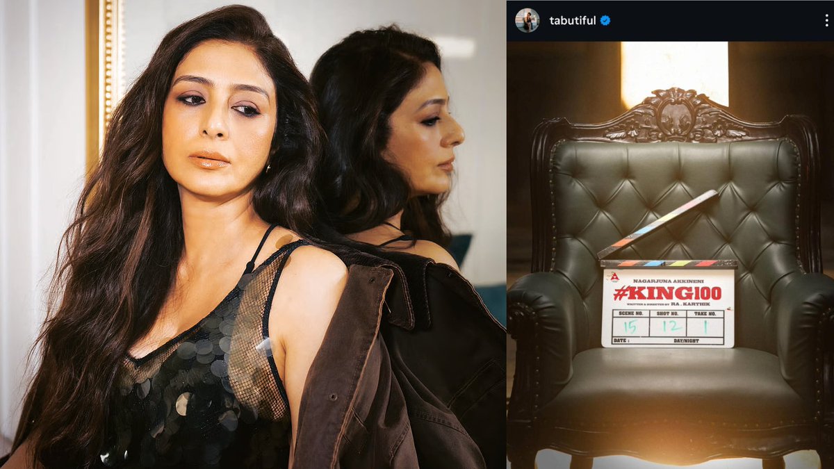 chitrambhalareI's tweet image. #Tabu confirms she is playing a key role in #King100 🔥

#Nagarjuna