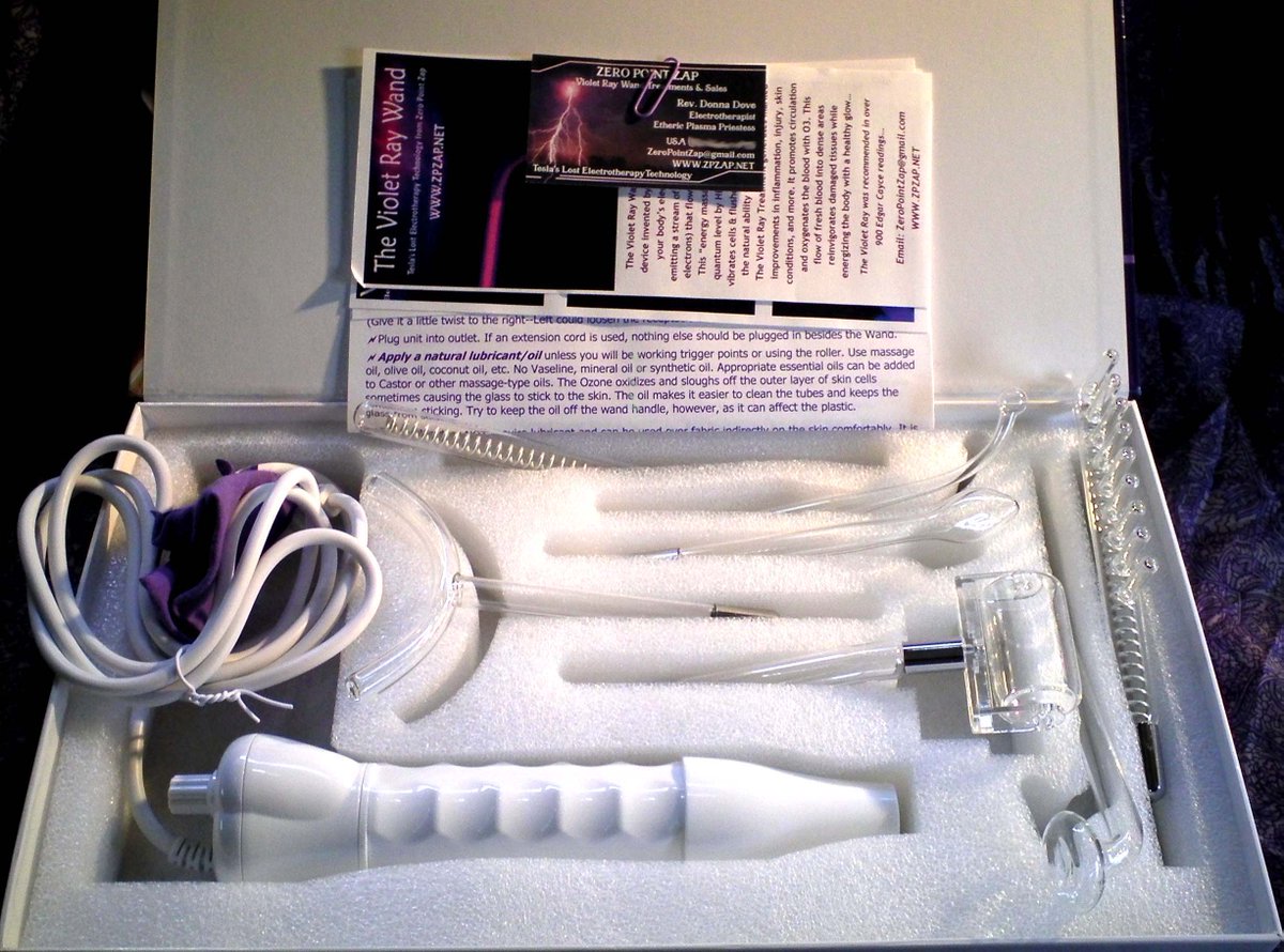 DovePresents's tweet photo. @xmragora here is my High-Frequency healing device invented by Nikola Tesla banned by #FlexnerReport because IT WORKS. Selling worldwide $150 w consultations & options. A zap a day keeps the doctor away as you detox and heal 🪄⚡️ with purple plasma & O3.
https://t.co/In9XKhhM1k https://t.co/nrvJO9Msdx