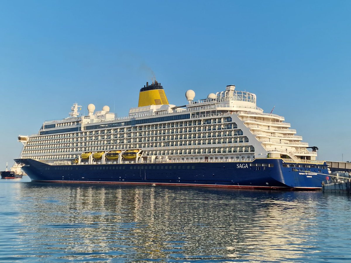 PortsmouthPort's tweet photo. Cruise spotters, this one’s for you! How many have you seen over the weekend? 
 
Here’s who’s been stopping by our port...

@SagaUK https://t.co/3MXXRO4ary