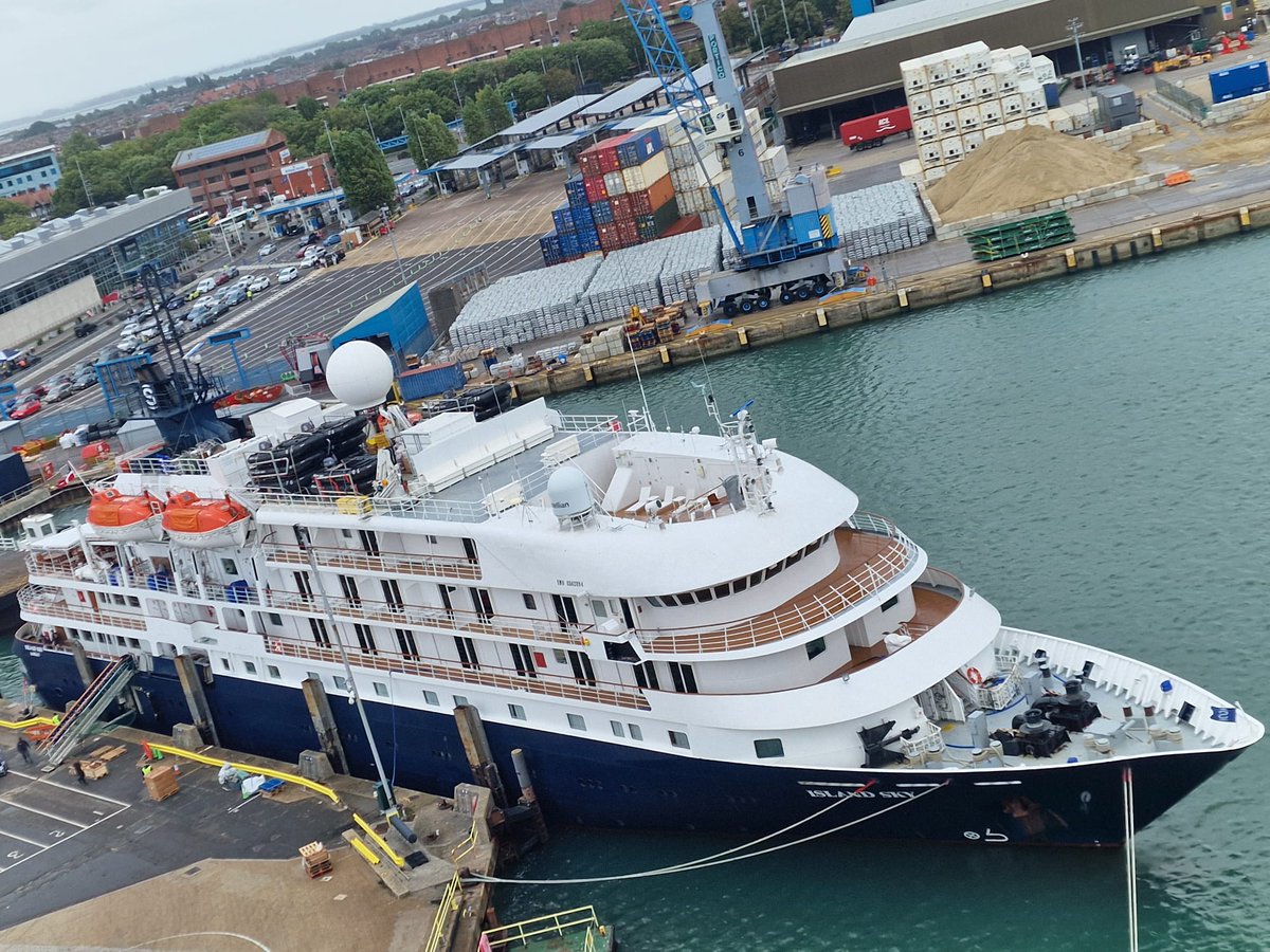 PortsmouthPort's tweet photo. Cruise spotters, this one’s for you! How many have you seen over the weekend? 
 
Here’s who’s been stopping by our port...

@SagaUK https://t.co/3MXXRO4ary