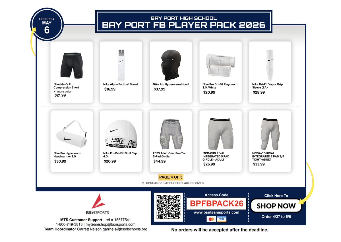 Bay Port Football tweet media