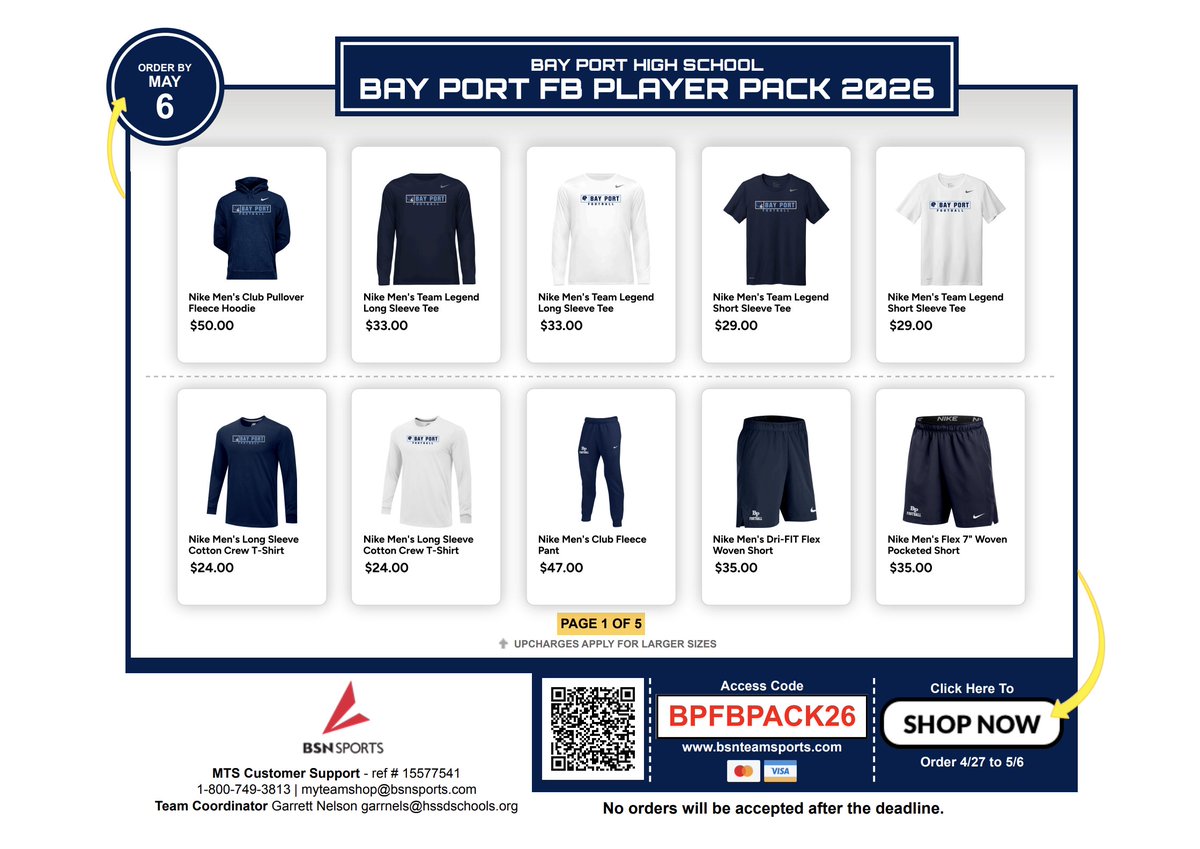 Bay Port Football tweet media