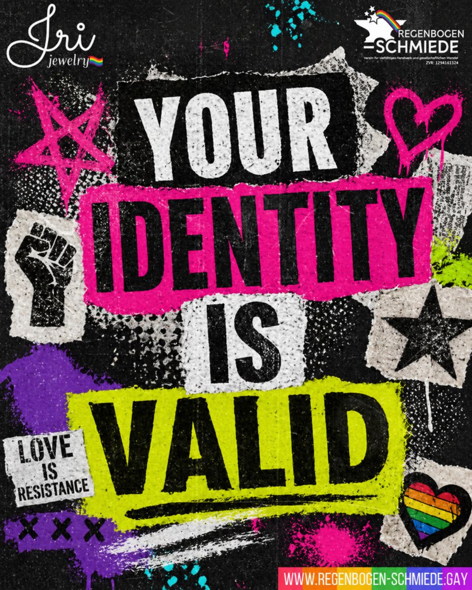 RegenbogenSchmi's tweet image. Your identity is valid. 🌈

No explanation needed!
No approval required!
You deserve respect, safety, joy, and the freedom to be fully yourself!

#YourIdentityIsValid #LGBTQ #Pride #LoveIsLove