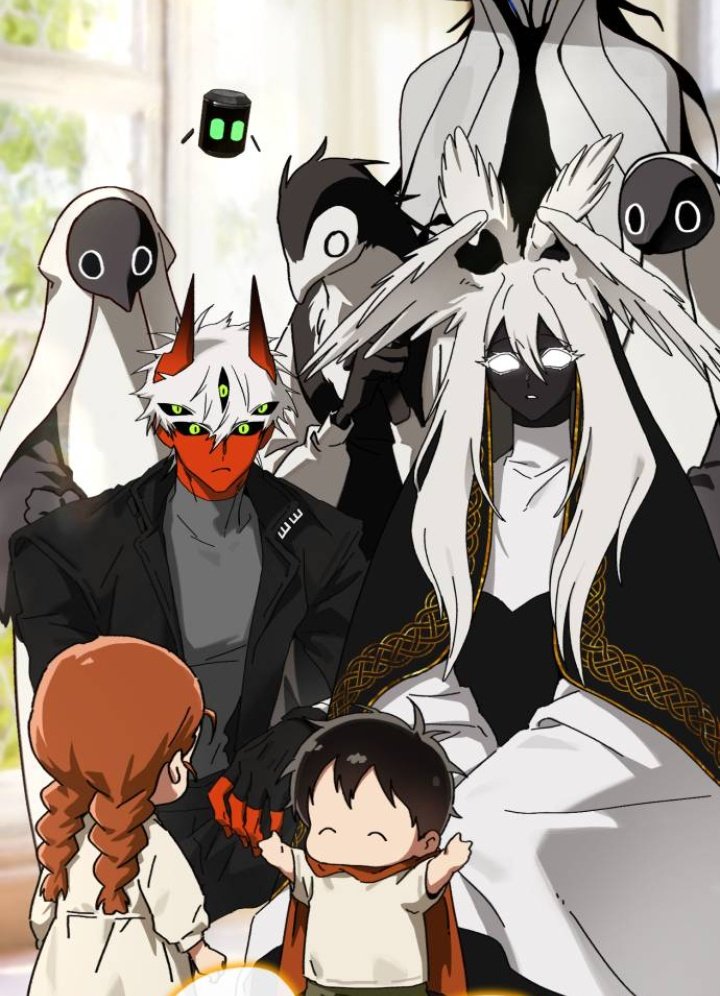 MORI SAID OMMA (MOM) AND THEN POINTED OUT TO BOTH OF THEM IM FUCKING IN TEARS THOSE ARE HIS MOTHERS (context: aliens don't have genders // gender and gender roles is something only the human species used so both Miria and Rider decided to be his mothers)