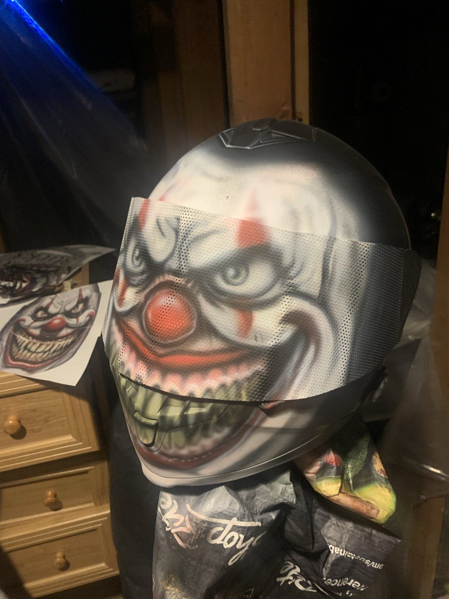 GTArtlandshop's tweet image. #killaklownking #gtartland #custom #helmets