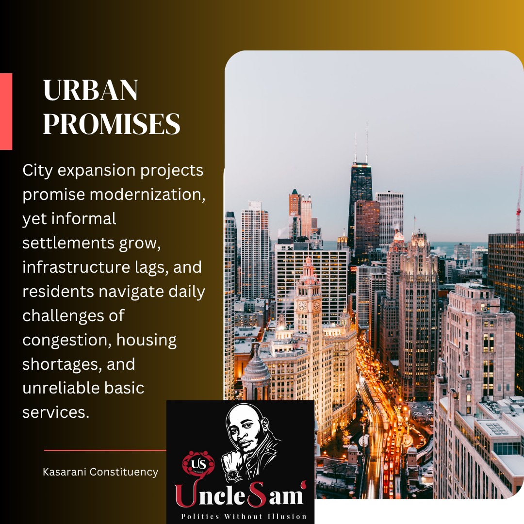 UncleSam254's tweet photo. Urban promises projects the unthinkable while residents navigate daily challenges

Rigathi Gachagua Paul Muite Deputy President Tribal Oburu Kisumu #NiMyGuyBut Sifuna Linda Mwananchi Wantam https://t.co/1LCJ3pCxjf