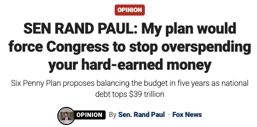 Interest on our debt hit $1.22 trillion this year. More than we spend on defense. My Six Penny Plan fixes this. Congress just has to have the courage to cut six cents on the dollar.

foxnews.com/opinion/sen-ra…