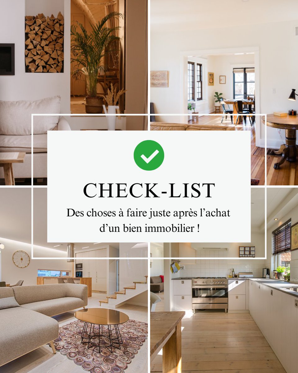 real31immo's tweet photo. Votre checklist : 

1. Mettre à jour sa situation administrative, 
2. Gérer les contrats, 
3. Sécuriser le logement,
4. Anticiper l'entretien du bien, 
5. Souscrire à une assurance habitation, 

RDV sur notre site : https://t.co/auudksNtdt 

#Immobilier #Achat #Vente #Location https://t.co/FQvgS8mqUT