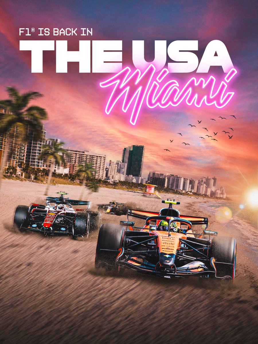 It's official! #F1 is back and racing in the USA! 🇺🇸🌴