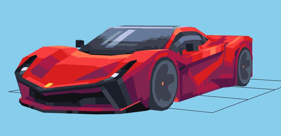 3d super car model made by blockbench for Minecraft #lowpoly #minecraft ...