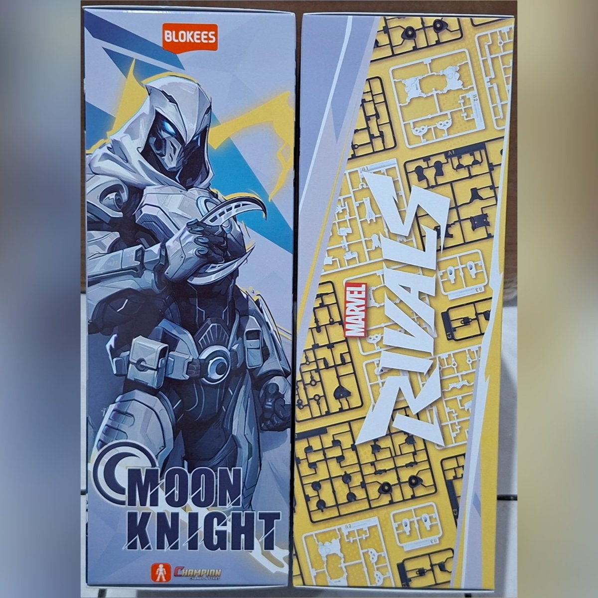 tosunmon05's tweet image. Leaked Blokees Marvel Rivals Champion Class Moon Knight Boxart

#blokees #marvel #marvelrivals #moonknight
