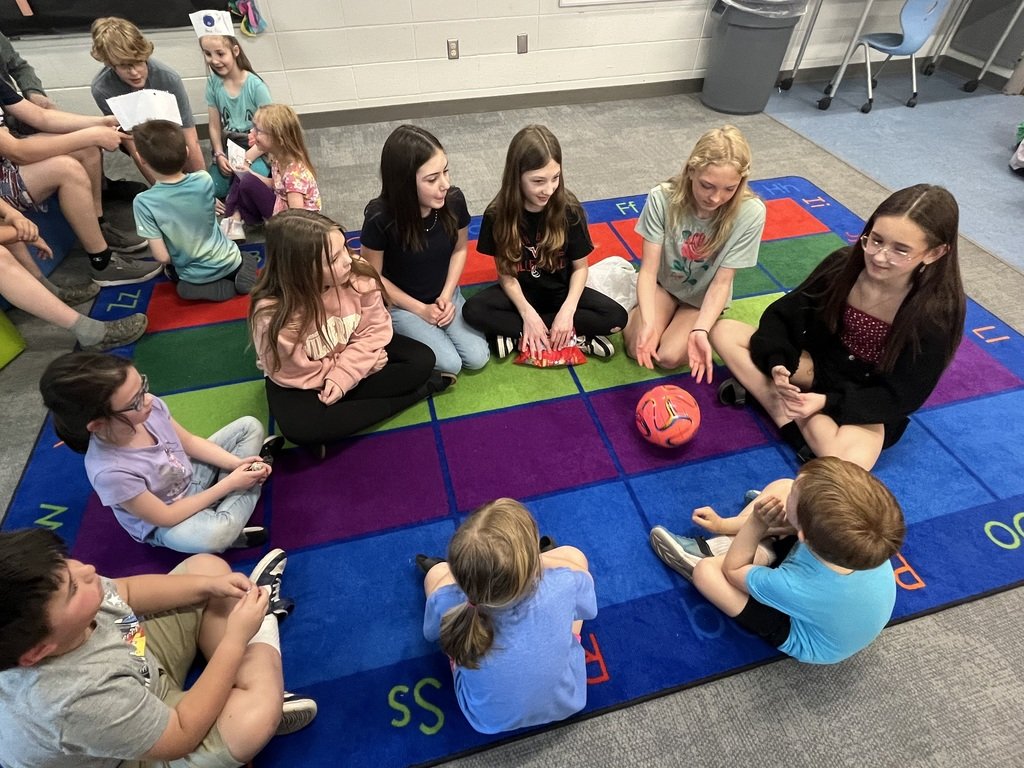 nbapschools's tweet photo. NBAMS 6th grade Spanish students spent a week creating games to teach Kindergarten Spanish students basic conversation words. The 6th graders then visited the Ed Center and spent the class period teaching and playing their games with the younger students. Sounds like fun! https://t.co/hxbn3hKzhn