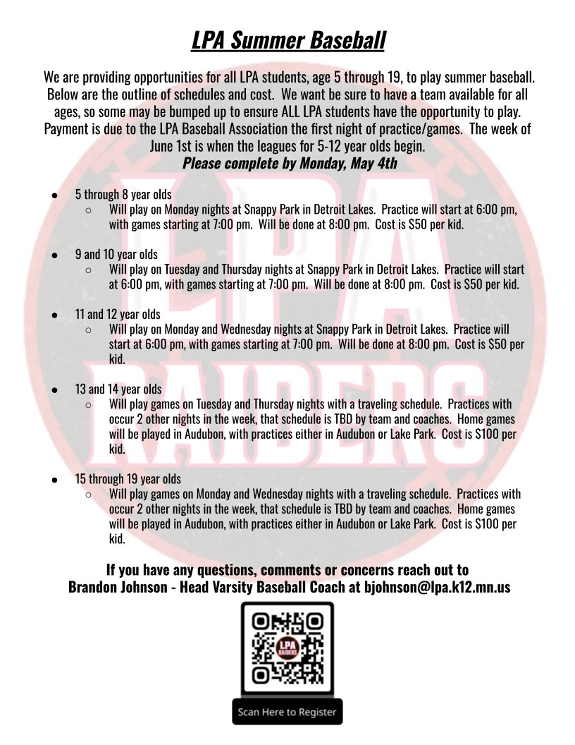 LPA Baseball tweet media