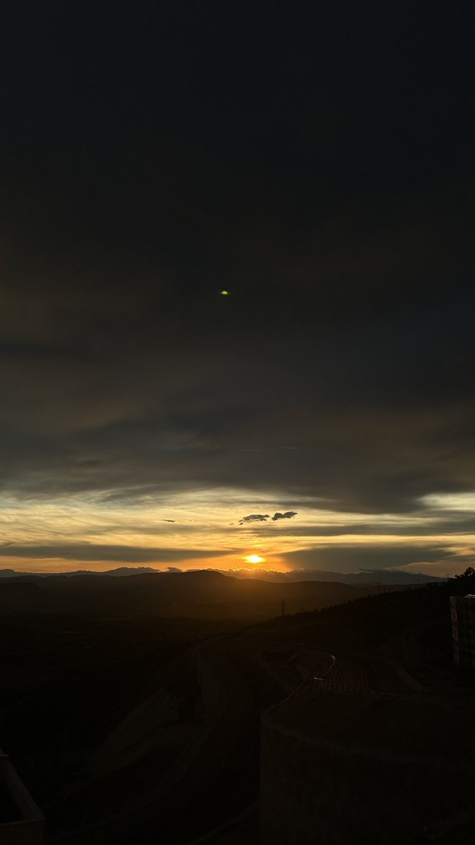 Sunset.